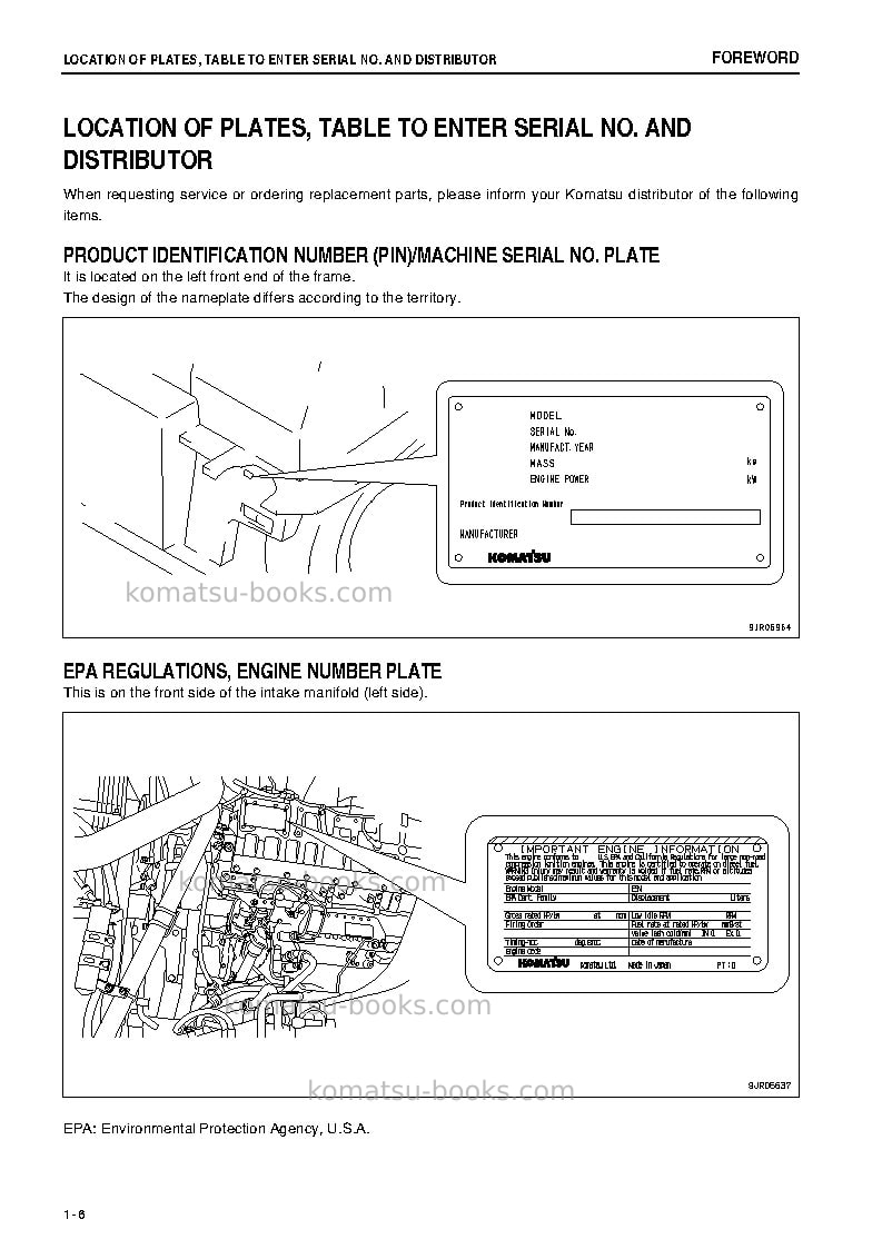 Komatsu hd785-7jpn Operation manual cover Page 7 Komatsu hd785-7jpn Operation manual cover Page 7