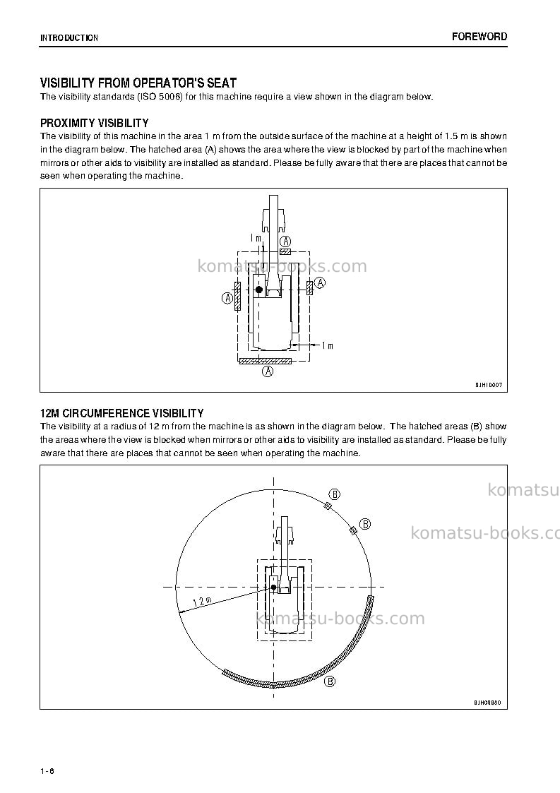 Komatsu pc1250sp-8jpn-r Operation manual cover Page 7 Komatsu pc1250sp-8jpn-r Operation manual cover Page 7
