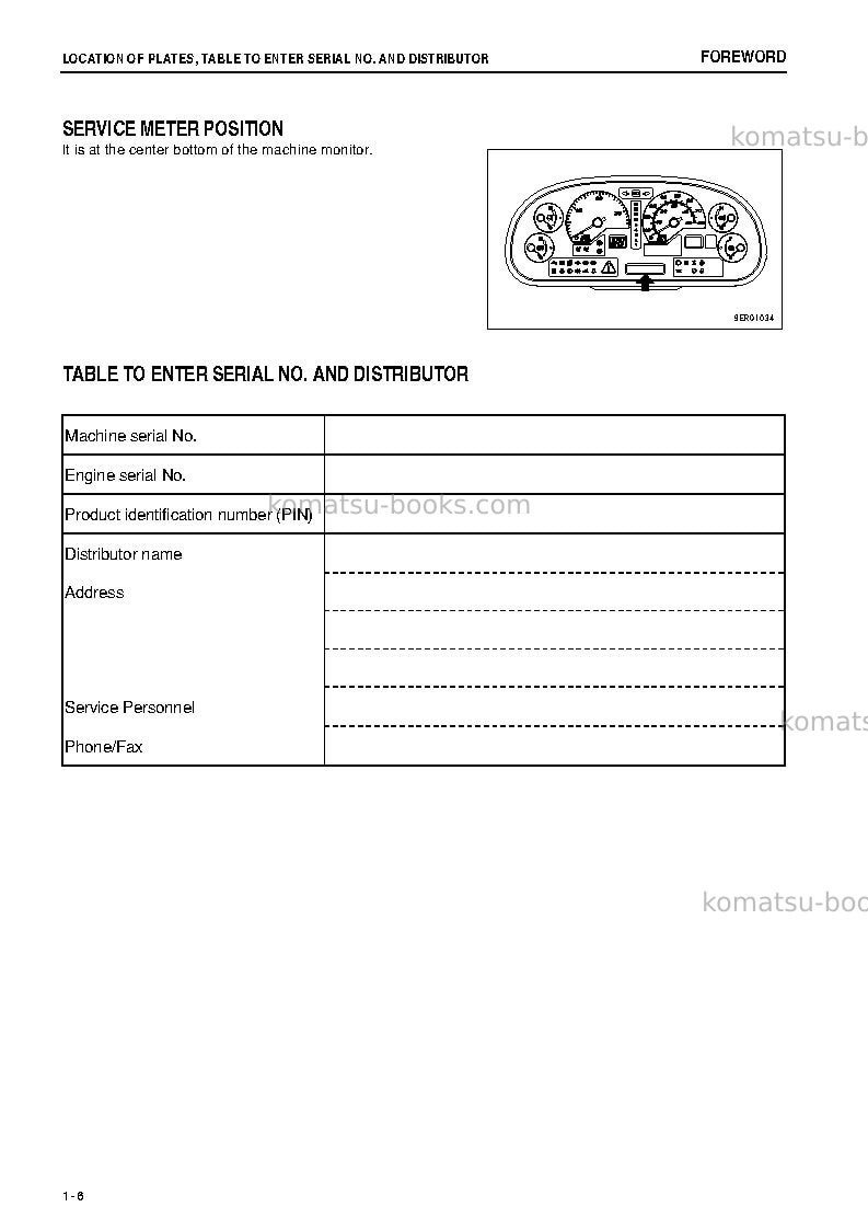Komatsu hm350-2jpn-r Operation manual cover Page 7 Komatsu hm350-2jpn-r Operation manual cover Page 7