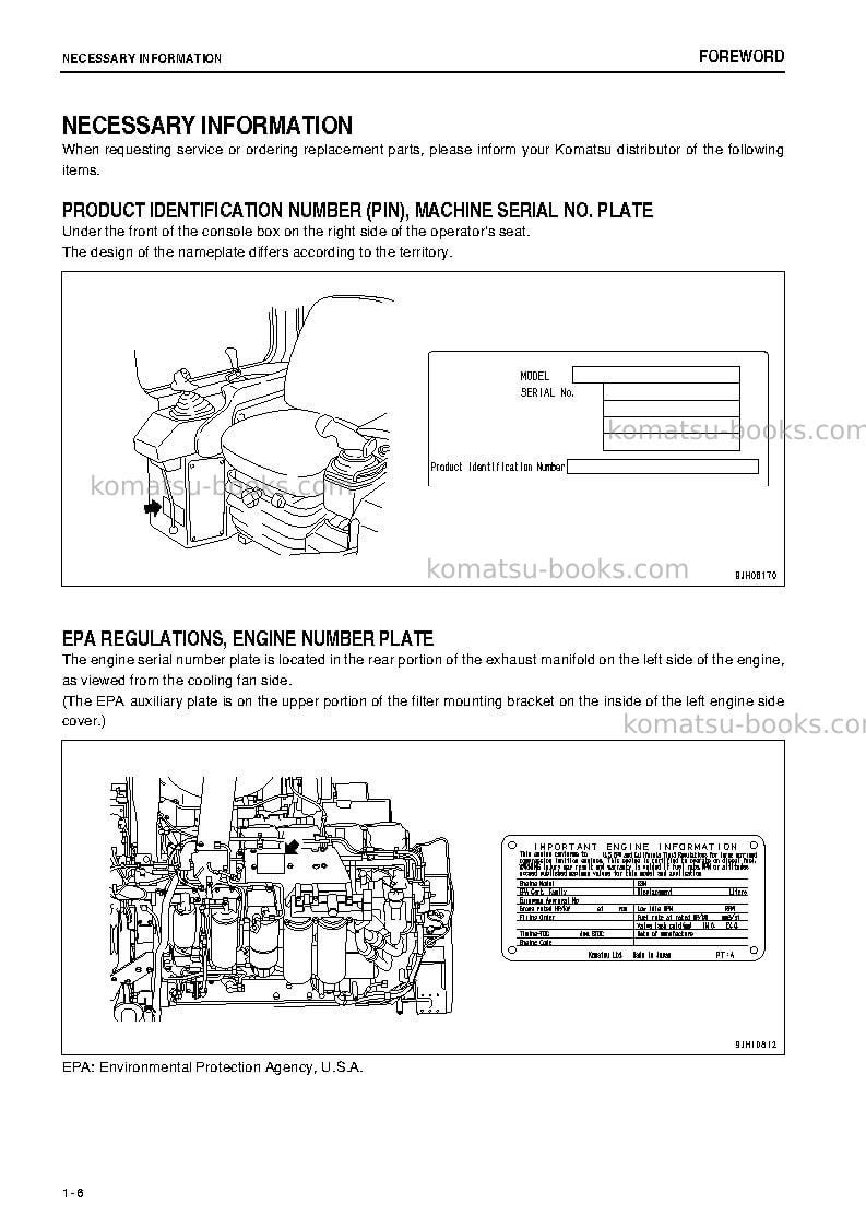 Komatsu d275ax-5jpn-tier3 Operation manual cover Page 7 Komatsu d275ax-5jpn-tier3 Operation manual cover Page 7