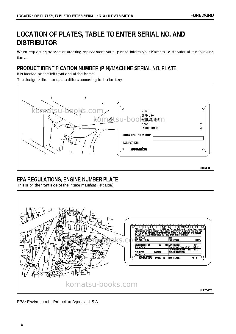 Komatsu hd785-7jpn Operation manual cover Page 7 Komatsu hd785-7jpn Operation manual cover Page 7
