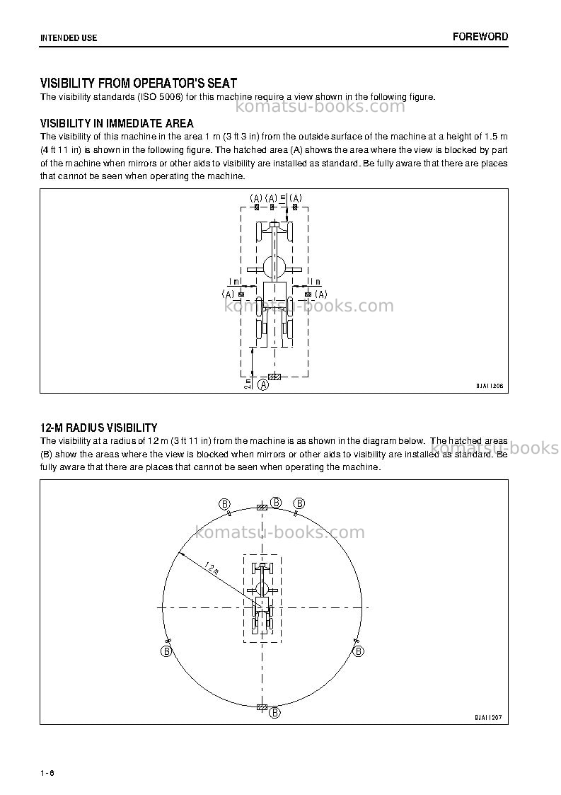 Komatsu gd555-5jpn Operation manual cover Page 7 Komatsu gd555-5jpn Operation manual cover Page 7