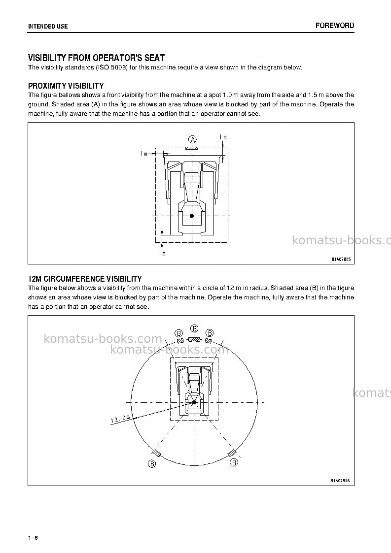 Komatsu d65ex-15jpn-e0, plus undercarriage Operation manual cover Page 7 Komatsu d65ex-15jpn-e0, plus undercarriage Operation manual cover Page 7