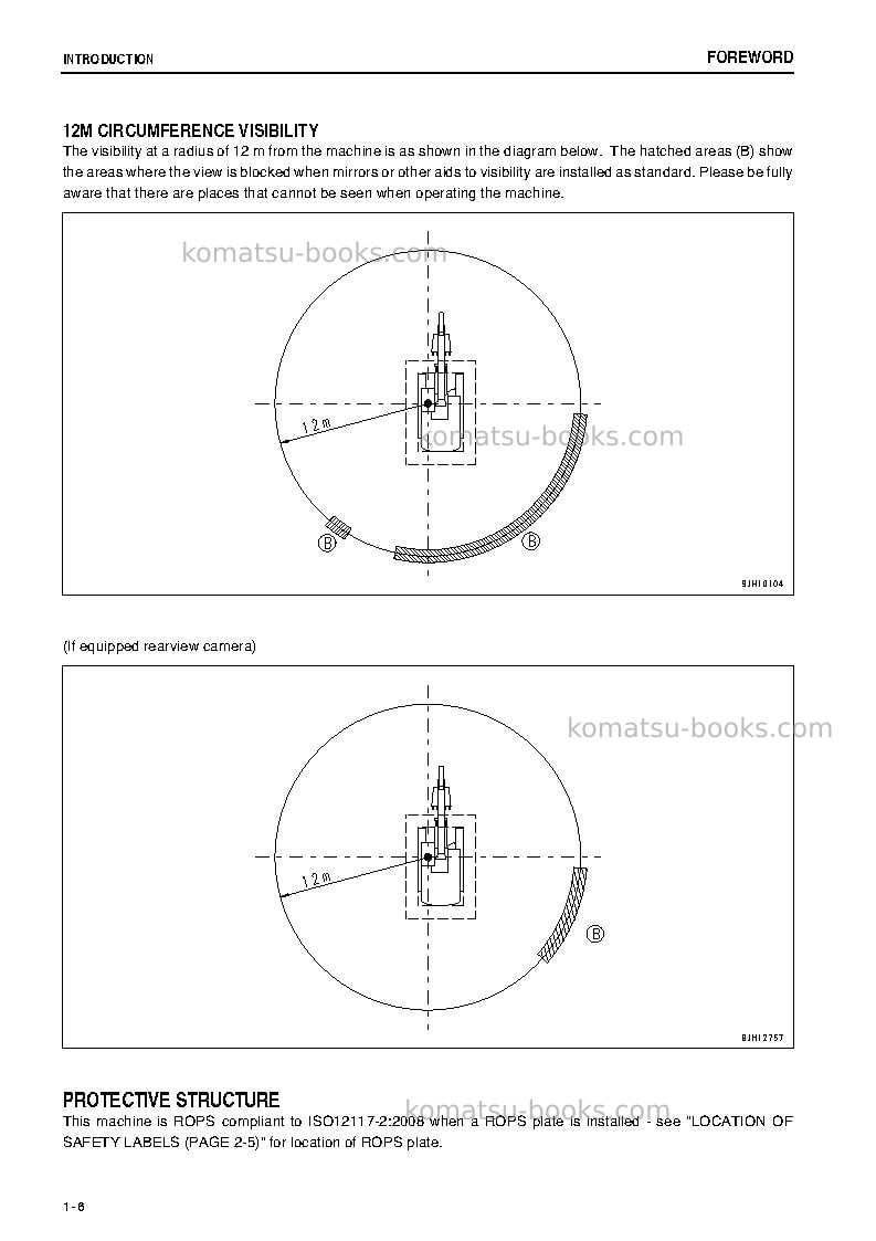 Komatsu pc400lc-8jpn-w/o egr, work equipment grease 500h Operation manual cover Page 7