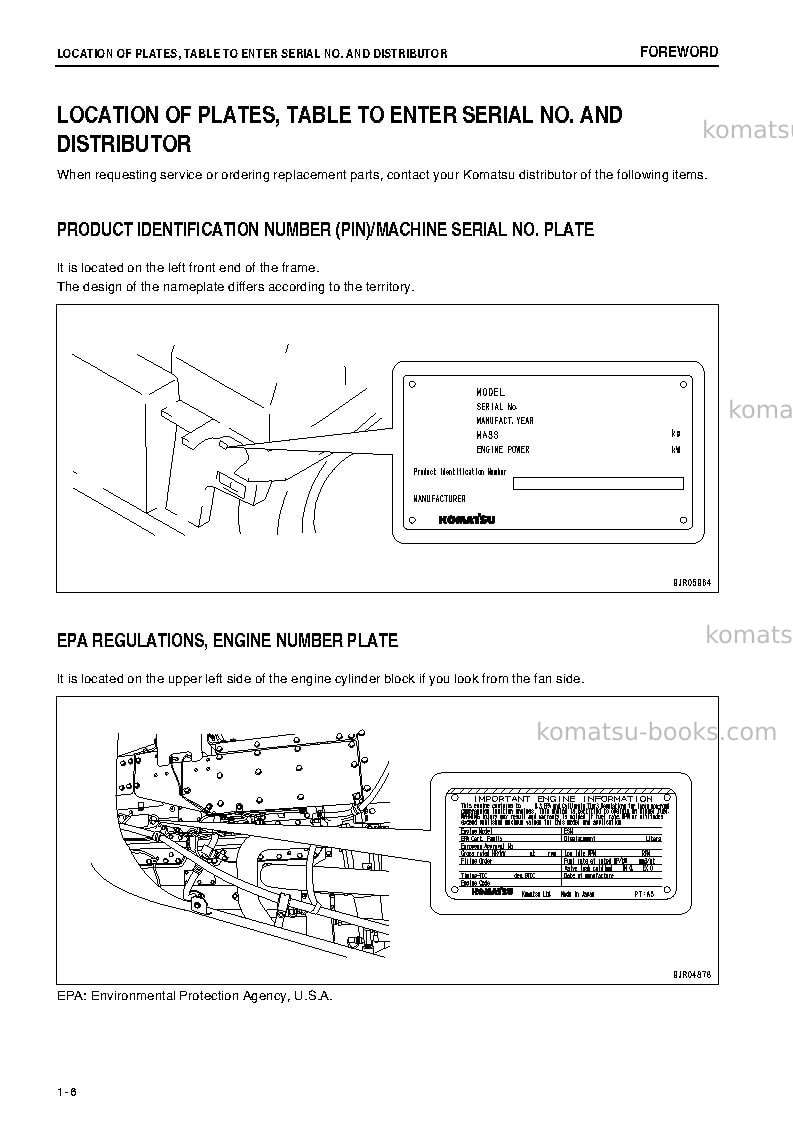 Komatsu hd465-7jpn-tier3 Operation manual cover Page 7 Komatsu hd465-7jpn-tier3 Operation manual cover Page 7