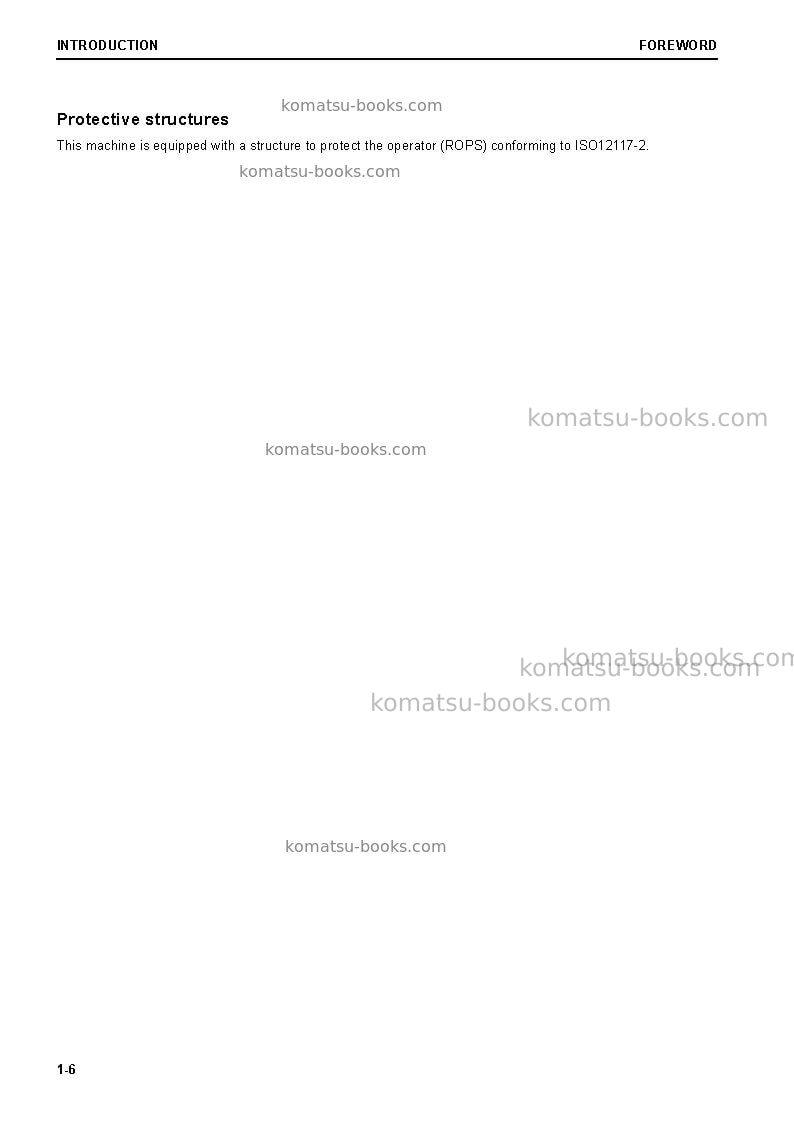 Komatsu d155ax-8jpn Operation manual cover Page 7 Komatsu d155ax-8jpn Operation manual cover Page 7