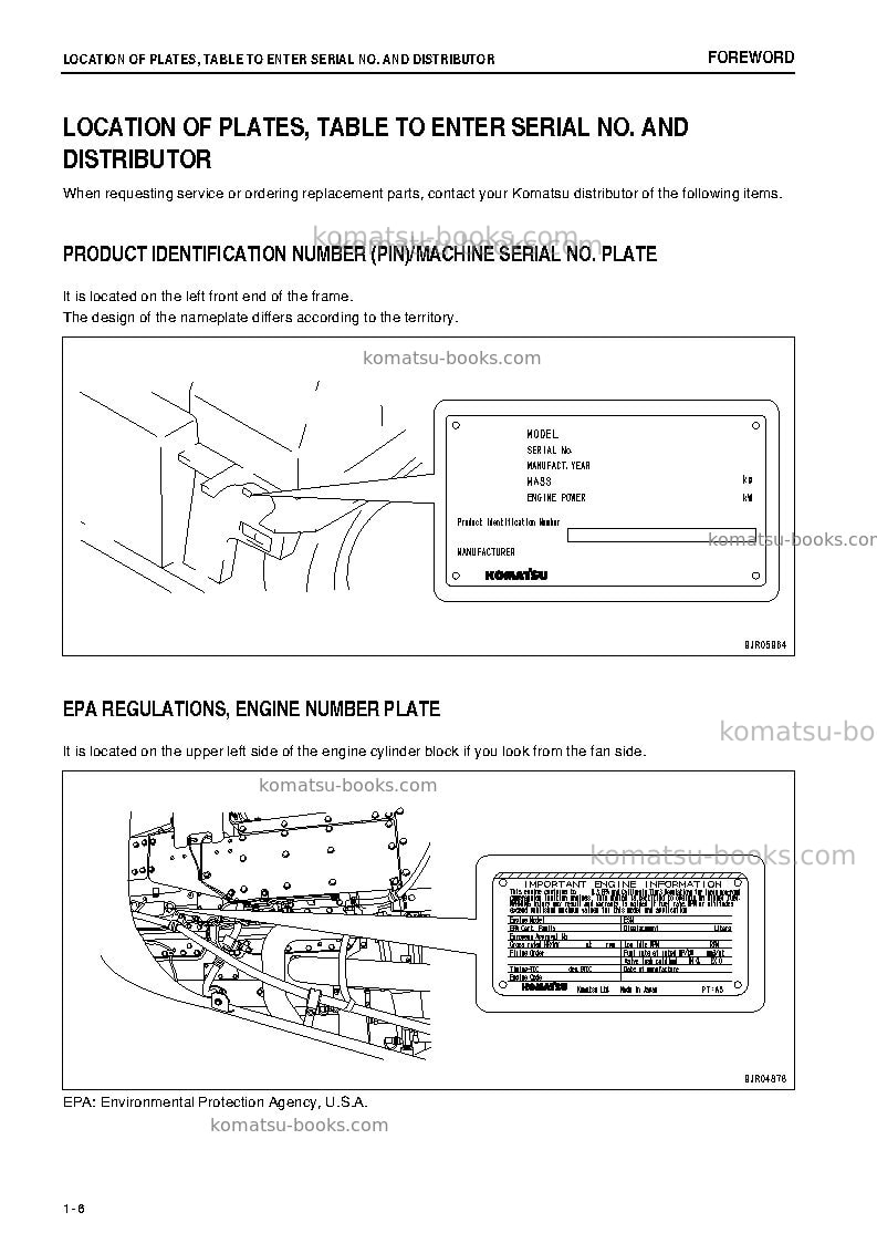 Komatsu hd465-7jpn-e0 Operation manual cover Page 7 Komatsu hd465-7jpn-e0 Operation manual cover Page 7