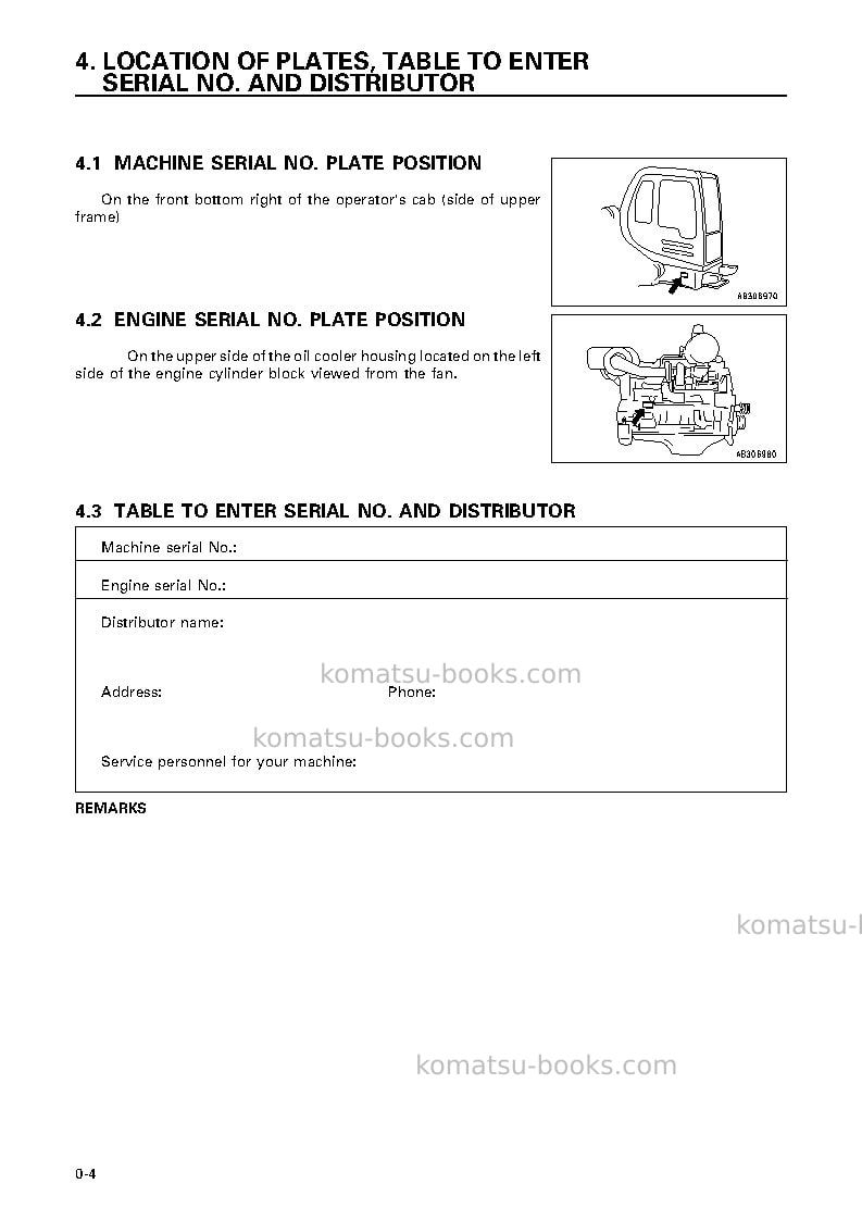 Komatsu pc800se-6jpn Operation manual cover Page 7