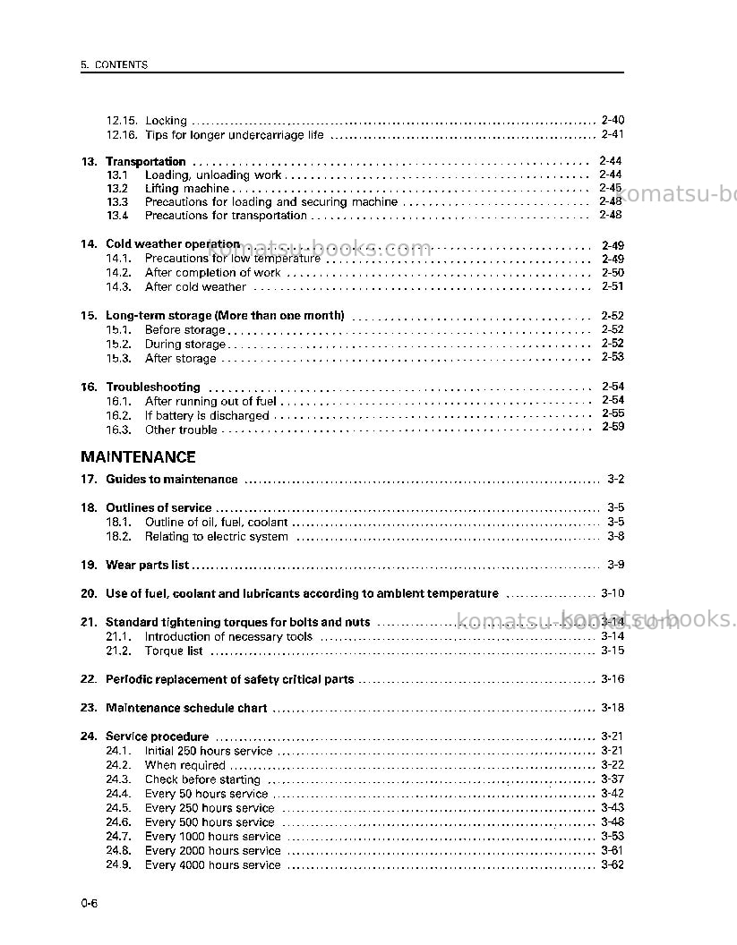Komatsu d31e-20jpn-trimming dozer Operation manual cover Page 7