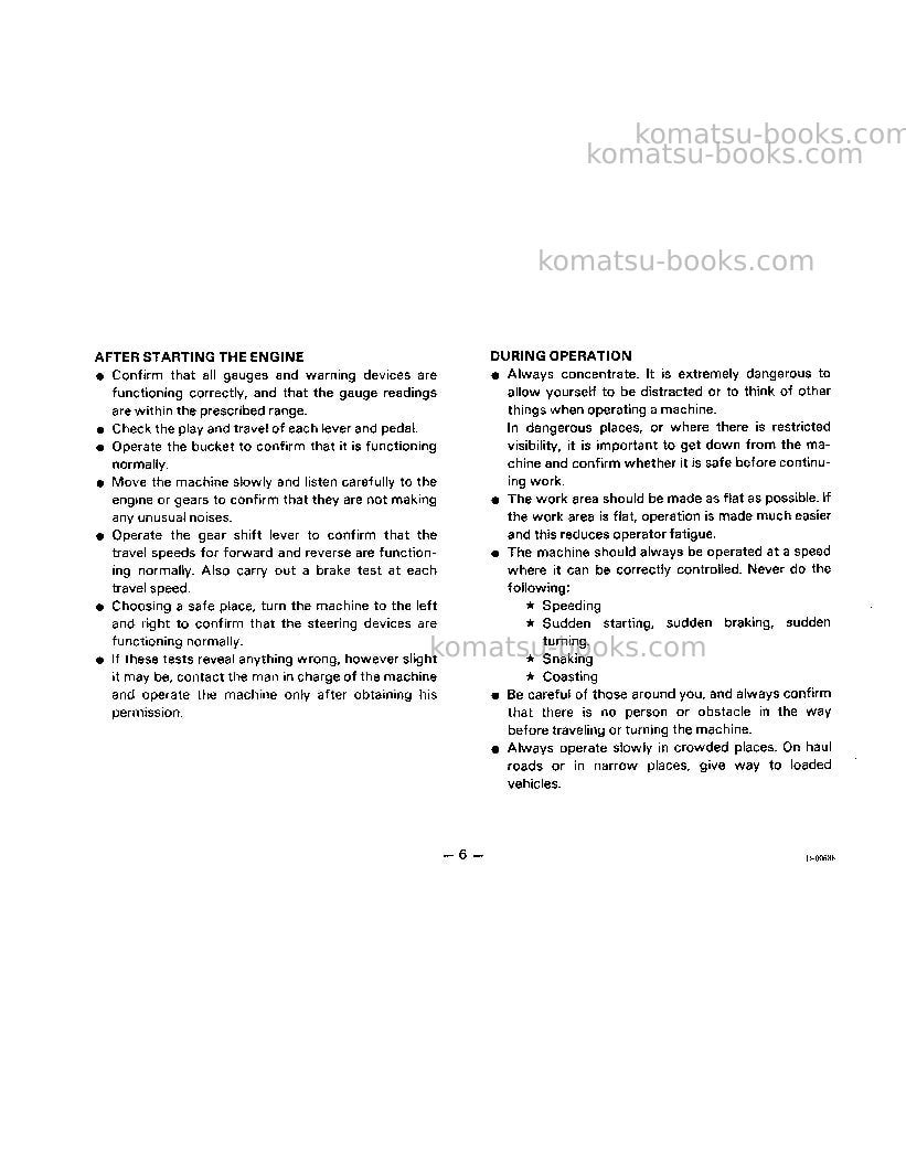 Komatsu d75s-5jpn Operation manual cover Page 7 Komatsu d75s-5jpn Operation manual cover Page 7