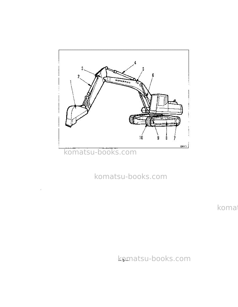 Komatsu pc400lc-5jpn Operation manual cover Page 7 Komatsu pc400lc-5jpn Operation manual cover Page 7
