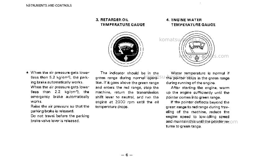 Komatsu hd785-3jpn Operation manual cover Page 7