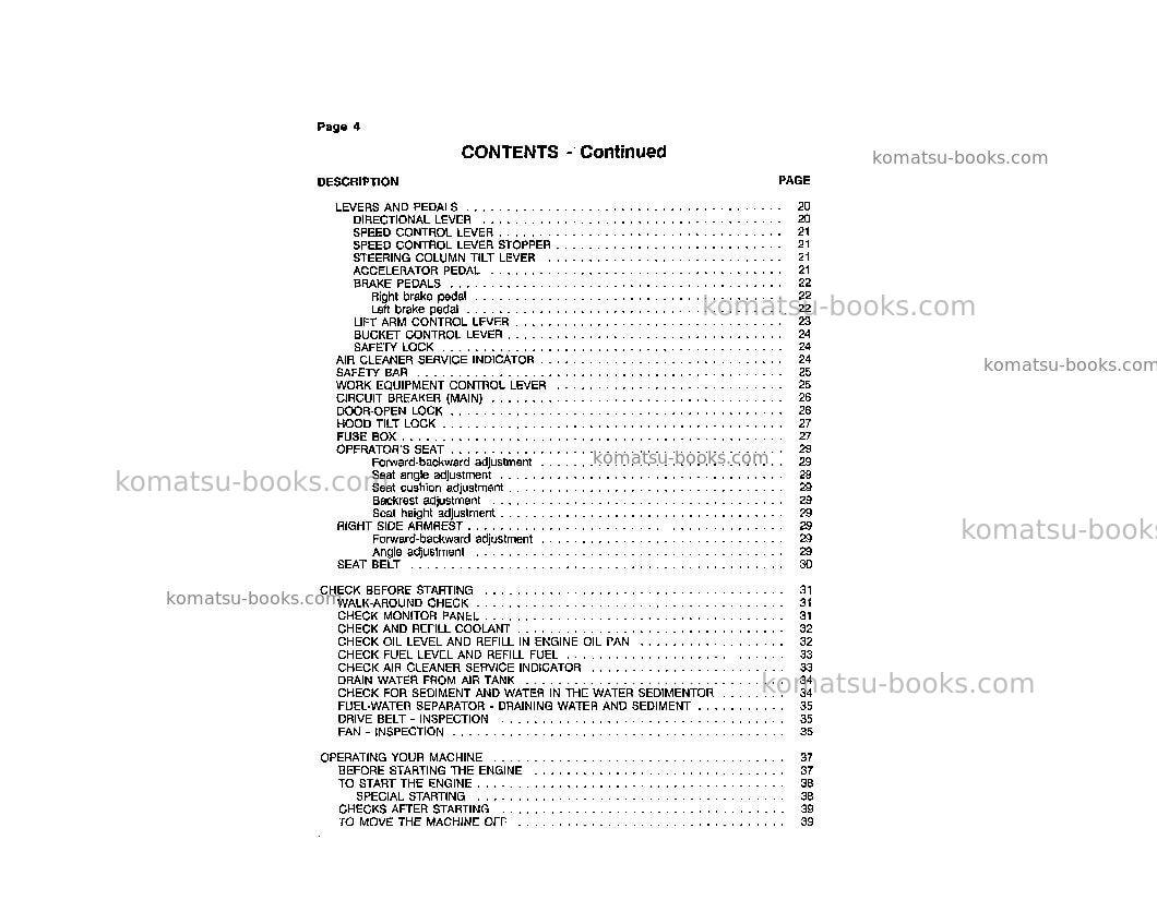 Komatsu wa380-1jpn-lc Operation manual cover Page 7 Komatsu wa380-1jpn-lc Operation manual cover Page 7
