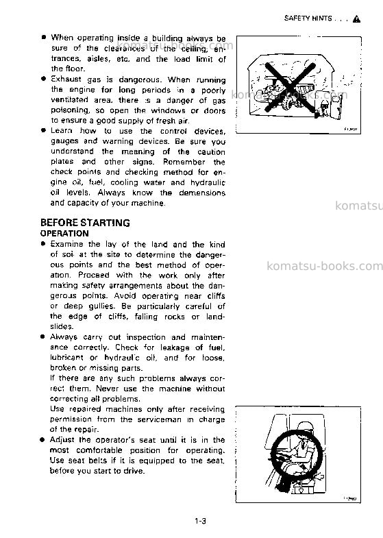 Komatsu hd325-6jpn Operation manual cover Page 7