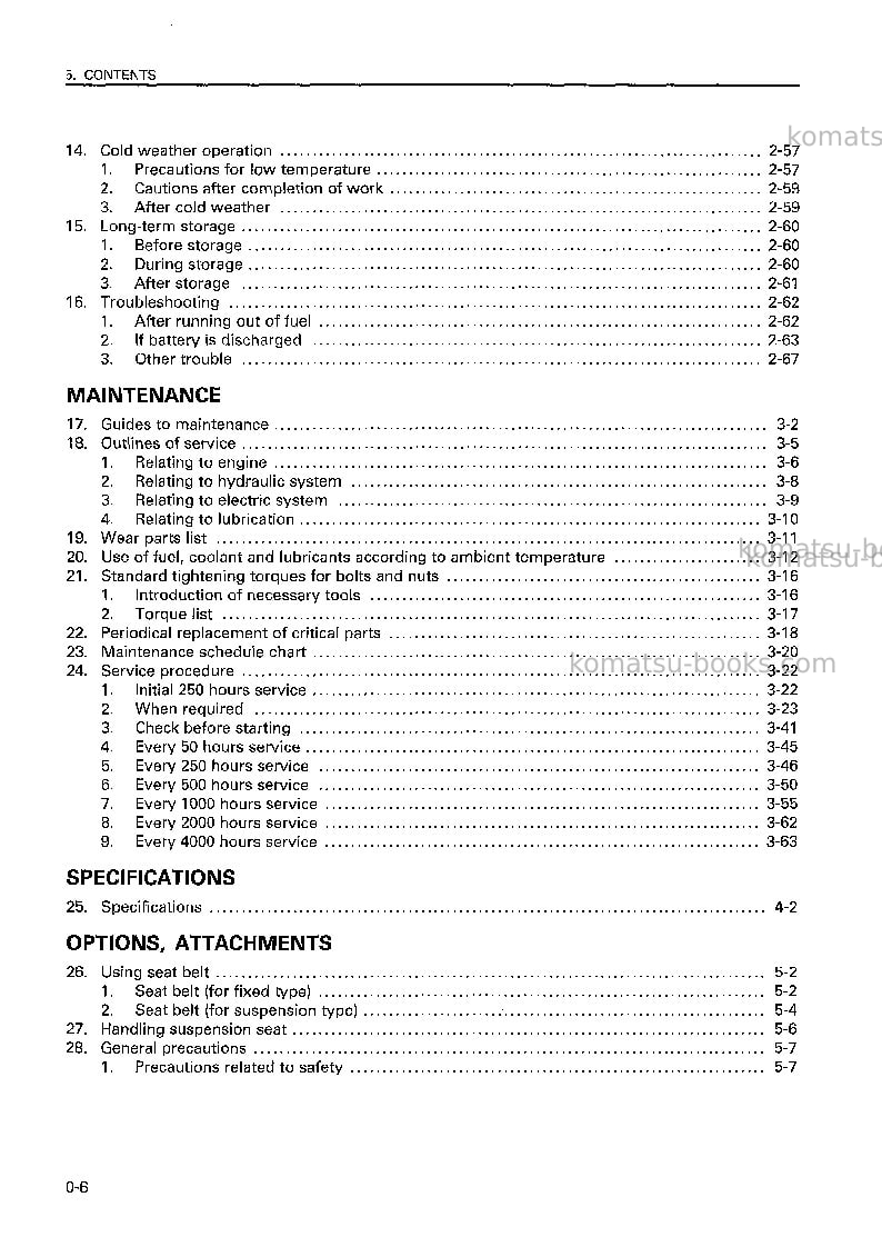 Komatsu d21qg-7jpn Operation manual cover Page 7 Komatsu d21qg-7jpn Operation manual cover Page 7