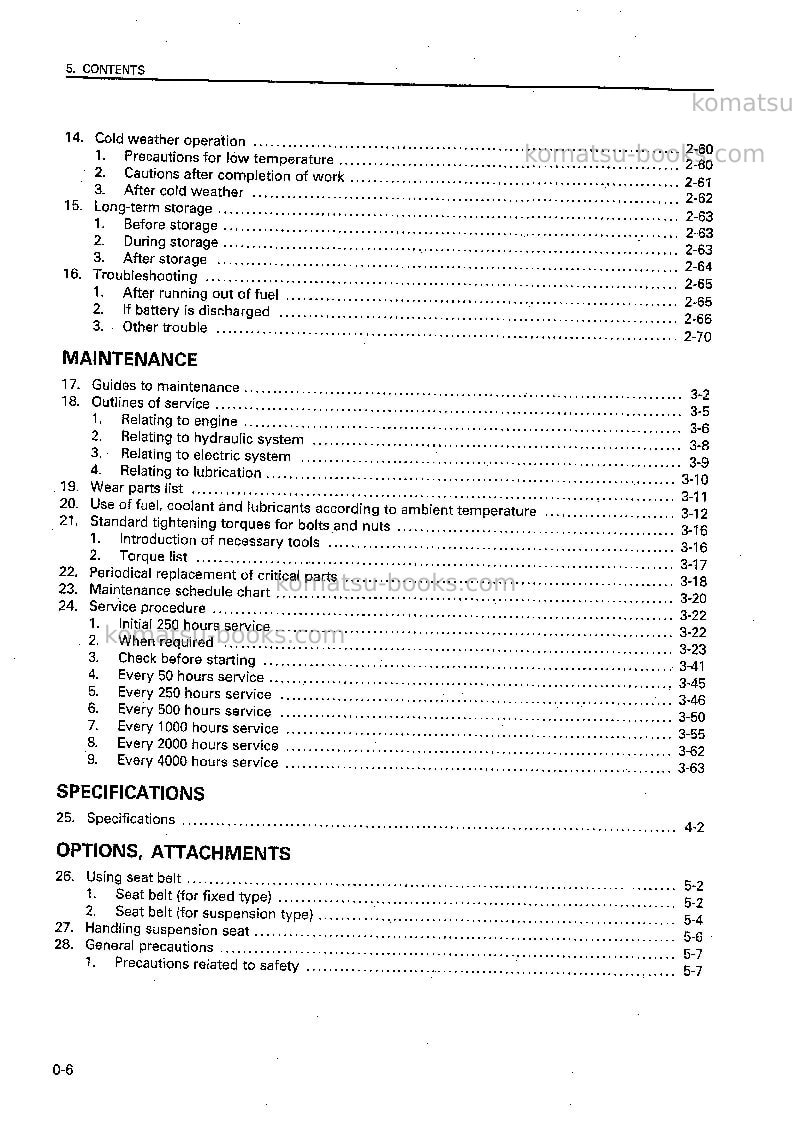 Komatsu d21q-7jpn Operation manual cover Page 7 Komatsu d21q-7jpn Operation manual cover Page 7