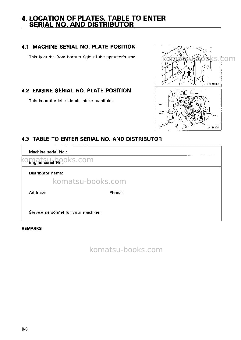 Komatsu d575a-2jpn-super dozer Operation manual cover Page 7 Komatsu d575a-2jpn-super dozer Operation manual cover Page 7