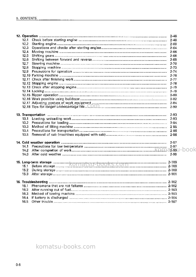 Komatsu d155ax-3jpn-for eu Operation manual cover Page 7 Komatsu d155ax-3jpn-for eu Operation manual cover Page 7
