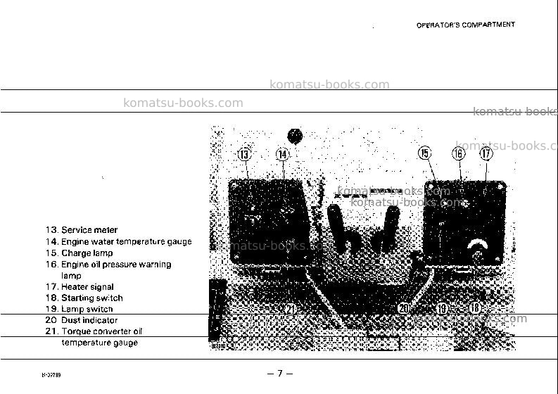 Komatsu d65e-8jpn Operation manual cover Page 7 Komatsu d65e-8jpn Operation manual cover Page 7