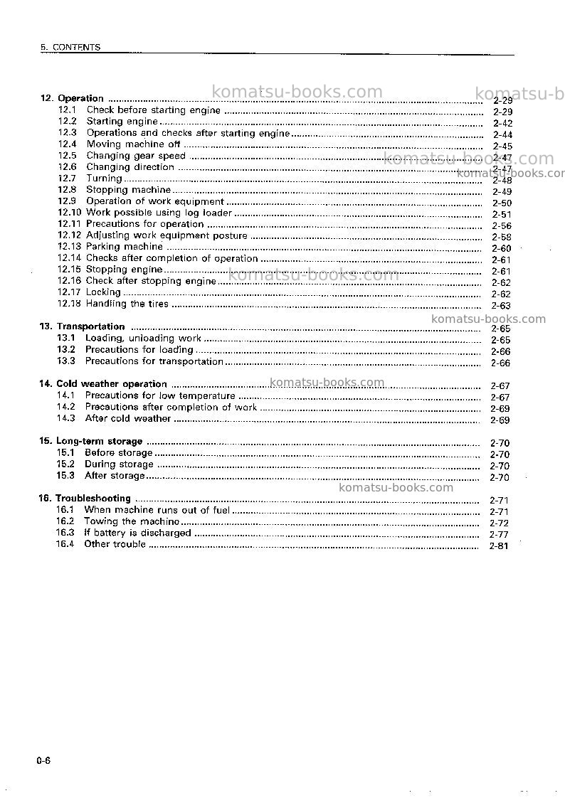 Komatsu wa450-3jpn-ll Operation manual cover Page 7 Komatsu wa450-3jpn-ll Operation manual cover Page 7