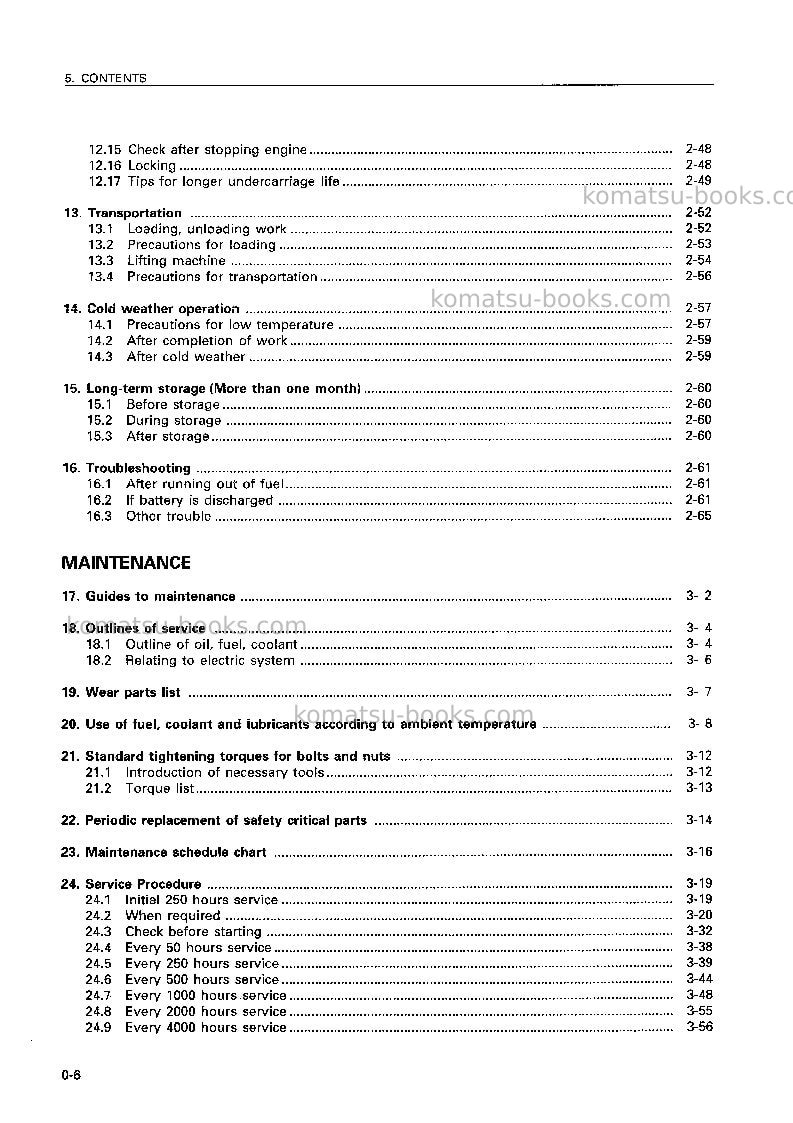 Komatsu d31s-20jpn Operation manual cover Page 7