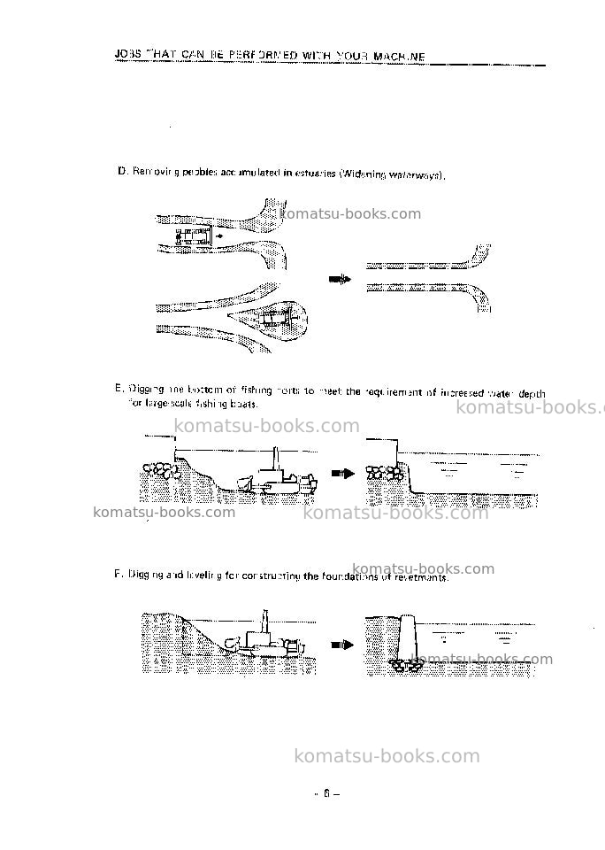 Komatsu d155w-1jpn Operation manual cover Page 7 Komatsu d155w-1jpn Operation manual cover Page 7