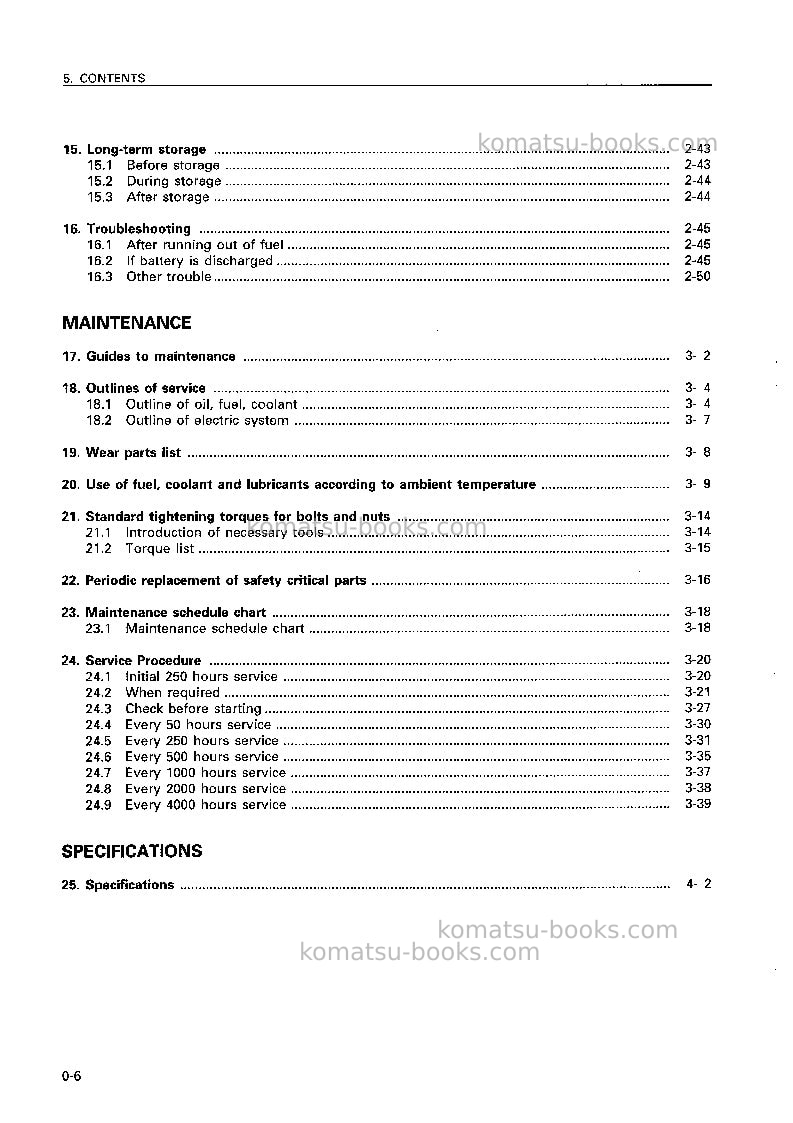 Komatsu eg300bs-5jpn Operation manual cover Page 7 Komatsu eg300bs-5jpn Operation manual cover Page 7