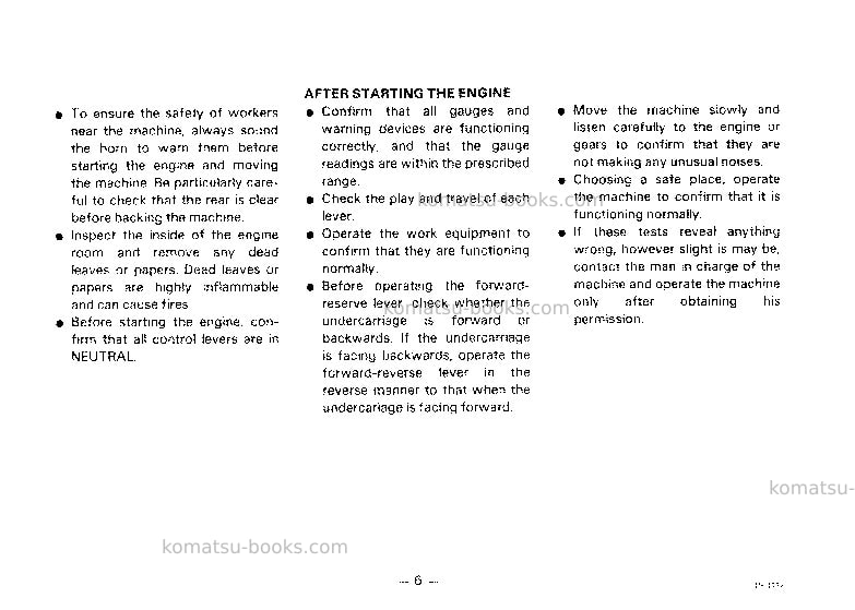 Komatsu pw100-3jpn Operation manual cover Page 7 Komatsu pw100-3jpn Operation manual cover Page 7