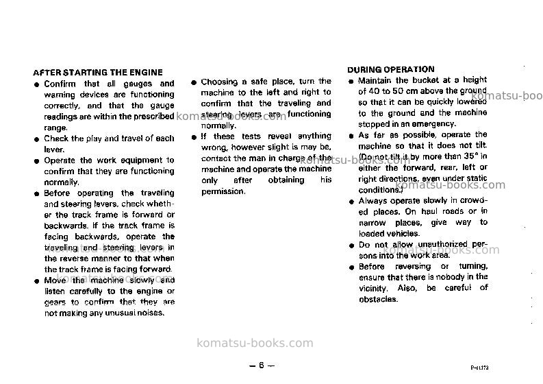 Komatsu pc05-5jpn Operation manual cover Page 7 Komatsu pc05-5jpn Operation manual cover Page 7