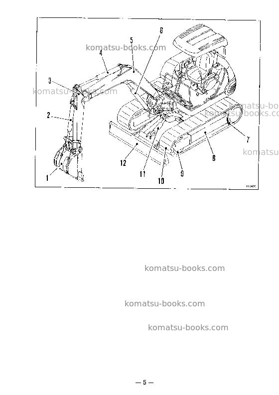 Komatsu pc40-7jpn Operation manual cover Page 7