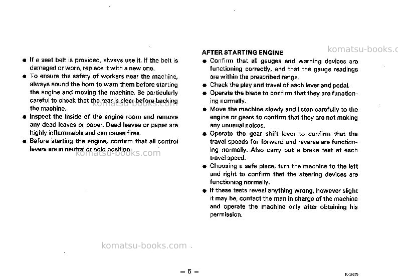 Komatsu gd655a-3jpn-for usa Operation manual cover Page 7 Komatsu gd655a-3jpn-for usa Operation manual cover Page 7