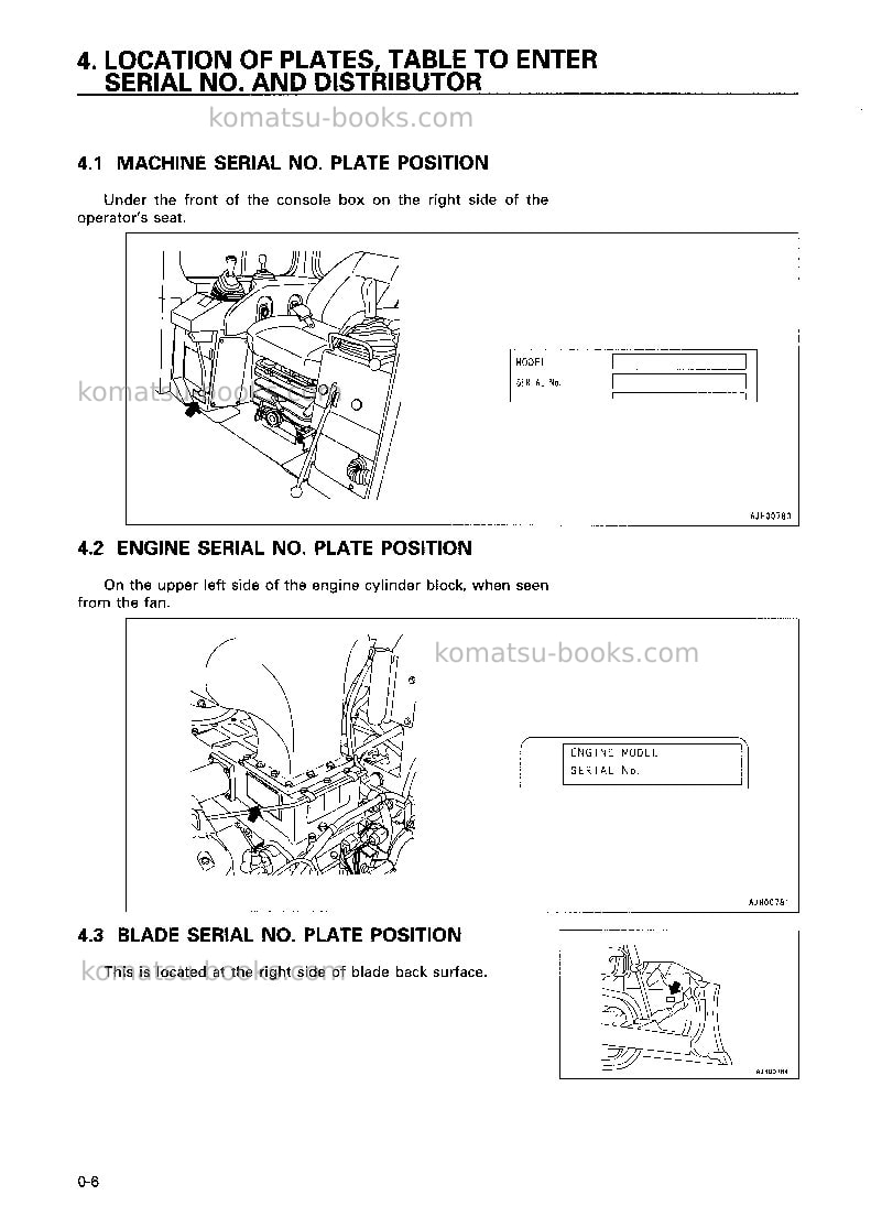 Komatsu d475a-3jpn Operation manual cover Page 7 Komatsu d475a-3jpn Operation manual cover Page 7
