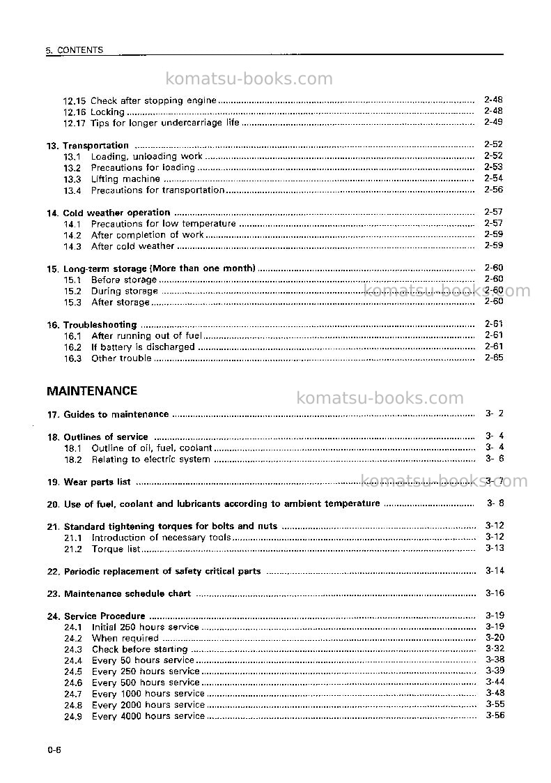 Komatsu d31q-20jpn Operation manual cover Page 7 Komatsu d31q-20jpn Operation manual cover Page 7
