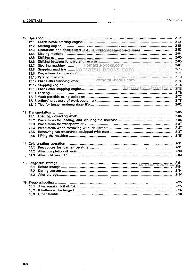 Komatsu d65px-12jpn Operation manual cover Page 7 Komatsu d65px-12jpn Operation manual cover Page 7
