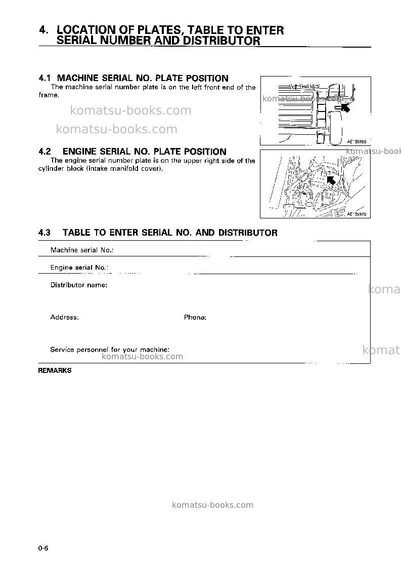 Komatsu hd785-5jpn Operation manual cover Page 7
