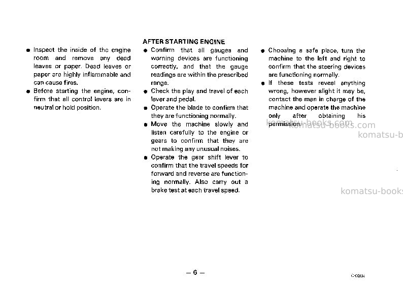 Komatsu gd725a-1jpn Operation manual cover Page 7 Komatsu gd725a-1jpn Operation manual cover Page 7