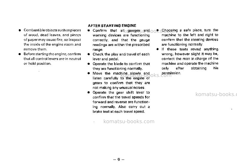 Komatsu gd313a-1jpn Operation manual cover Page 7 Komatsu gd313a-1jpn Operation manual cover Page 7