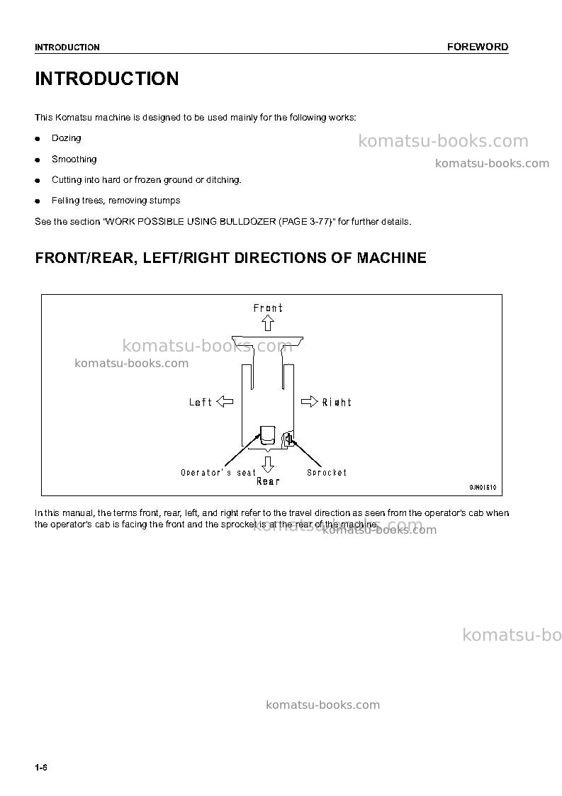 Komatsu d61px-12jpn Operation manual cover Page 7 Komatsu d61px-12jpn Operation manual cover Page 7