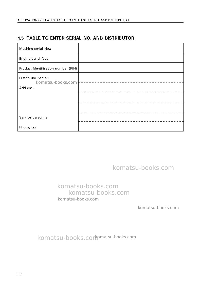 Komatsu d155a-5jpn Operation manual cover Page 7 Komatsu d155a-5jpn Operation manual cover Page 7