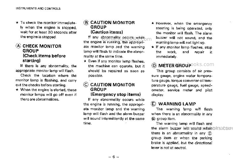 Komatsu wa800-2jpn Operation manual cover Page 7 Komatsu wa800-2jpn Operation manual cover Page 7