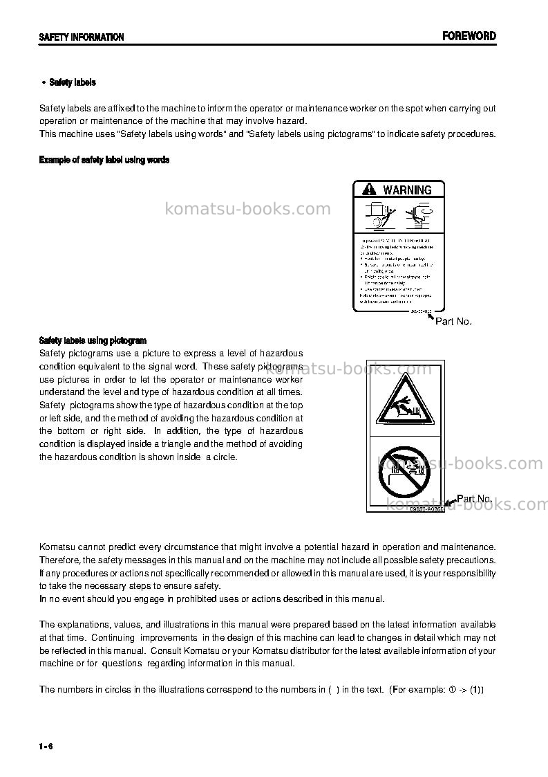 Komatsu d475a-3jpn-for estonia Operation manual cover Page 7