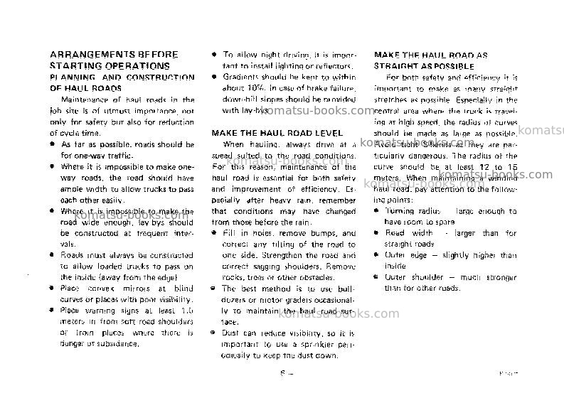 Komatsu hd465-3jpn Operation manual cover Page 7 Komatsu hd465-3jpn Operation manual cover Page 7