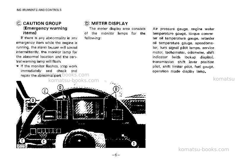 Komatsu hd1400b-3jpn Operation manual cover Page 7 Komatsu hd1400b-3jpn Operation manual cover Page 7