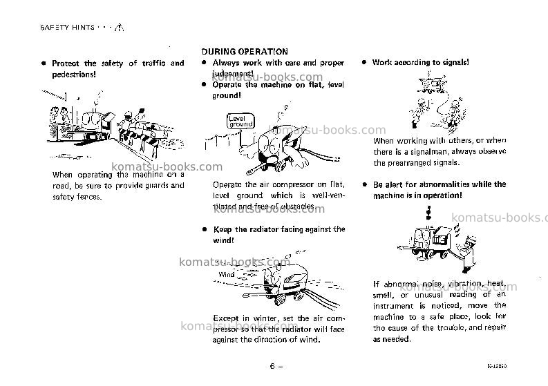 Komatsu ec260z-1jpn Operation manual cover Page 7