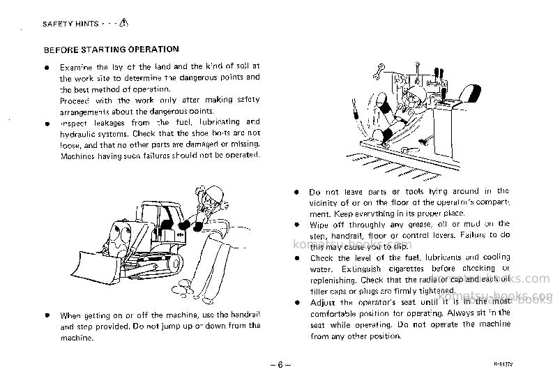 Komatsu d53a-16jpn Operation manual cover Page 7 Komatsu d53a-16jpn Operation manual cover Page 7