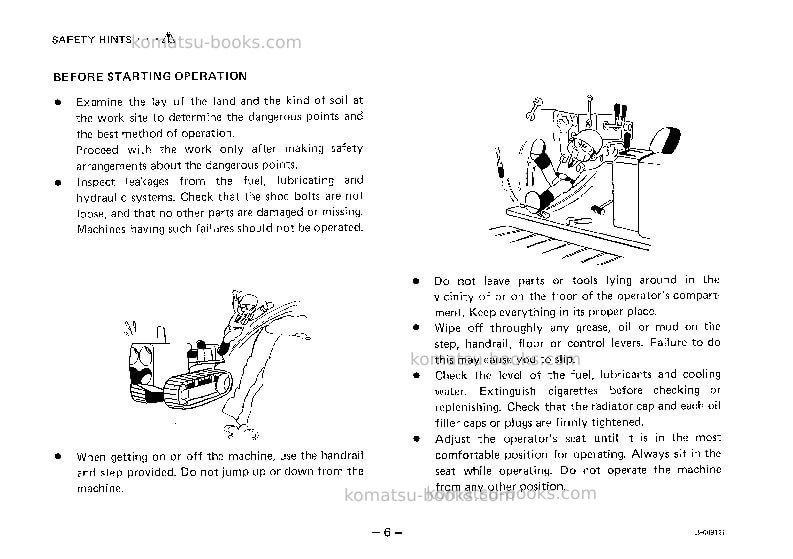 Komatsu d80f-18jpn Operation manual cover Page 7 Komatsu d80f-18jpn Operation manual cover Page 7