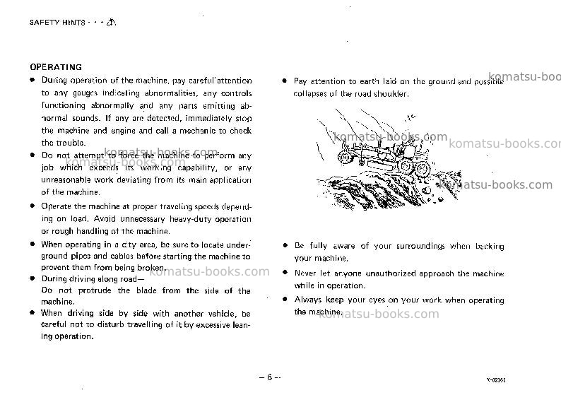 Komatsu gd500r-2jpn Operation manual cover Page 7