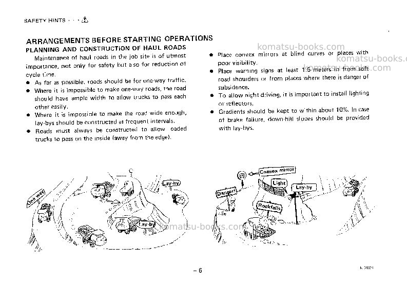 Komatsu hd320-3jpn Operation manual cover Page 7 Komatsu hd320-3jpn Operation manual cover Page 7