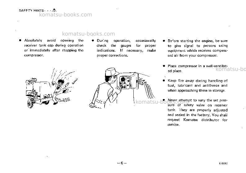 Komatsu ec170v-1jpn Operation manual cover Page 7 Komatsu ec170v-1jpn Operation manual cover Page 7