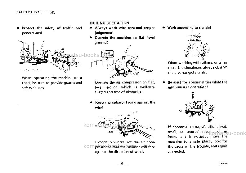 Komatsu ec105z-1jpn Operation manual cover Page 7 Komatsu ec105z-1jpn Operation manual cover Page 7